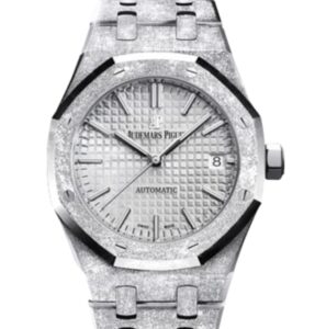 오데마피게 로얄오크 Frosted Selfwinding 37mm 15454OR.GG.1259OR.03 Full Frosted Steel, Silver Dial[APS]