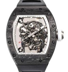 리차드밀 RM055 42.7mm Titanium Black Rubber Strap Skeletonized White Dial[ZF]