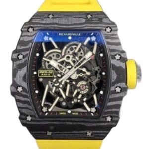 리차드밀 RM35-01 42mm Carbon Fiber Yellow Rubber Strap Skeletonized Dial[SONIC]