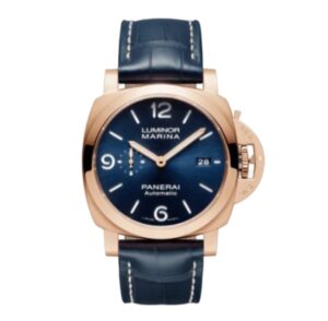 파네라이 루미노르 Marina 44mm PAM01112 Rose Gold Leather Strap Blue Dial[VS]