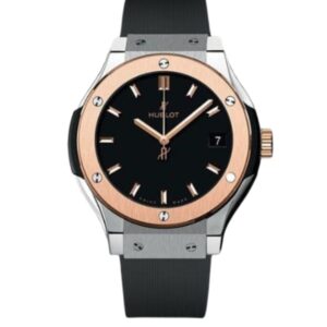 위블로 클래식퓨전 42mm 542.NO.1181.LR Steel Rubber Strap Black Dial[HB]