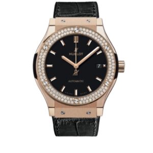 위블로 클래식퓨전 38mm 565.OX.1480.LR.1204 Rose Gold Leather Strap Black Dial[HB]
