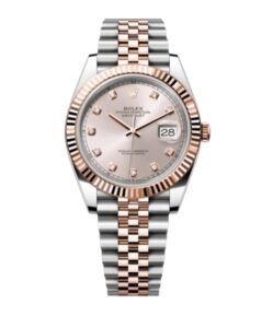 롤렉스 데이저스트 41mm Counterweight 126331-0008 Half Rose Gold Diamond Pink Dial Jubilee[ARF]
