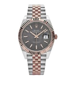 롤렉스 데이저스트 41mm Counterweight 126331-0020 Half Rose Gold Fluted Grey Dial Jubilee[ARF]