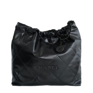 [탑티어/해외배송]샤넬 *정품가죽* 22백 미디엄 핸드백(블랙/흑장/카프스킨)