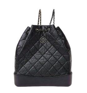 [프리미엄/해외배송]샤넬 가브리엘 백팩 미디엄(블랙/빈티지 카프스킨)