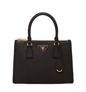 [프리미엄/해외배송]프라다 갤러리아 사피아노 미디엄 백(블랙)