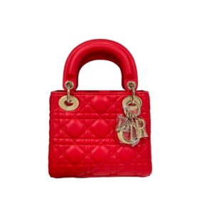 [탑티어/해외배송]디올 레이디 디올 미니 백(레드/까나쥬/램스킨)