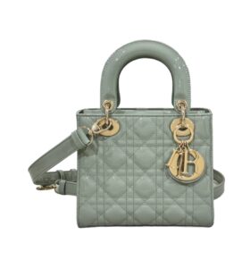 [탑티어/해외배송]디올 레이디 디올 스몰 백(그레이/까나쥬/페이턴트)