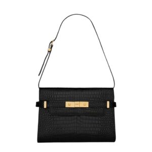 [프리미엄/해외배송]생로랑 맨해튼 크로커다일 스몰 인 박스(블랙)