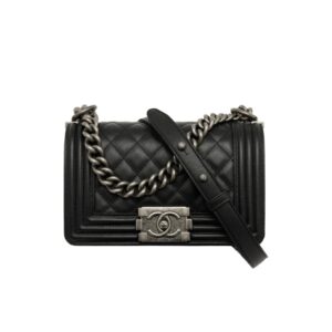 [프리미엄/해외배송]샤넬 보이백 스몰(블랙/은장/캐비어)