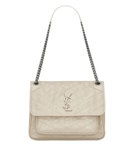 [프리미엄/해외배송]생로랑 빈티지 니키 미디엄(블랑 빈티지)