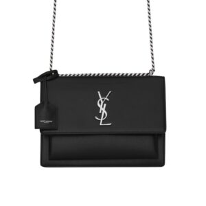 [프리미엄/해외배송]생로랑 선셋 미디엄(누아르/은장)