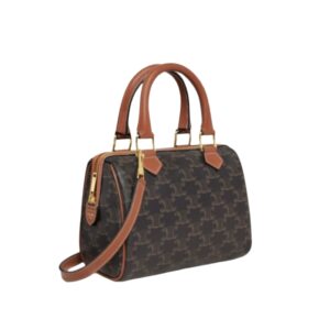 [프리미엄/해외배송]셀린느 트리옹프 보스턴 백 스몰(탠/트리옹프 캔버스)