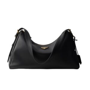 [프리미엄/해외배송]프라다 에메 레더 라지 숄더백(블랙)