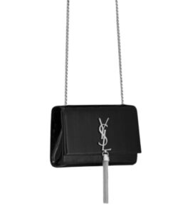 [프리미엄/해외배송]생로랑 케이트 스몰 태슬 백(블랙/은장)