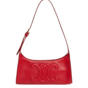 [프리미엄/해외배송]셀린느 퀴르 트리오페 호보 숄더백(레드)