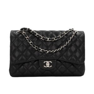 [탑티어/해외배송]샤넬 *정품가죽* 클래식 플랩백 라지(블랙/은장/램스킨)