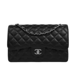 [탑티어/해외배송]샤넬 *정품가죽* 클래식 플랩백 라지(블랙/은장/캐비어)