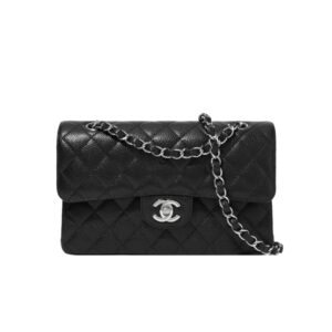[탑티어/해외배송]샤넬 *정품가죽* 클래식 플랩백 스몰(블랙/은장/캐비어)