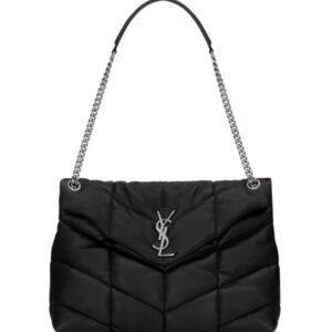 [프리미엄/해외배송]생로랑 푸퍼 미디엄(블랙/은장)