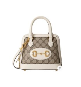 [프리미엄/해외배송]구찌 홀스빗 1955 탑 핸들 미니 숄더백(GG수프림/화이트)