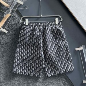 [국내배송]디올 오블리크 패턴 자수 반바지