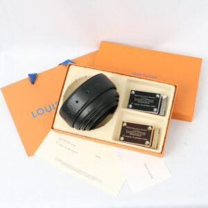 [국내배송]루이비통 투버클 컷팅 블랙모노 벨트 수입최고급