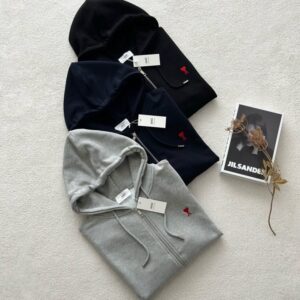 [국내배송]아미 레드 드 꾀흐 지퍼 스웨트 셔츠