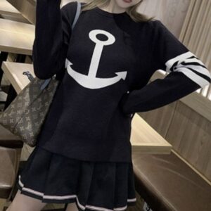 [국내배송]톰브라운 앵커 라운드 니트