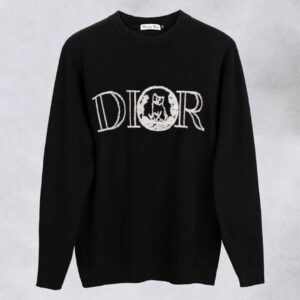 [국내배송]크리스찬 디올 부클레 엠브로이디드 로고 울 블렌드 니트 풀오버