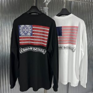 [국내배송]크롬하츠 아메리칸 플래그 긴팔 티셔츠