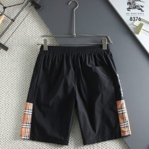 [국내배송]버버리 체크라인 자수 포인트 반바지