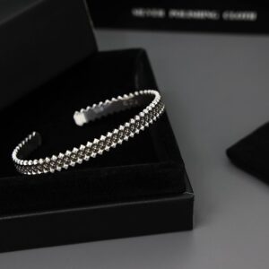 [국내배송]크롬하츠 더블피라미드 플러스 뱅글 팔찌