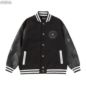 [국내배송]크롬하츠 크로스 레더 홀스슈 바시티 자켓