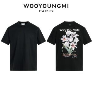 [국내배송]우영미 플라워 그래픽 반팔(블랙)