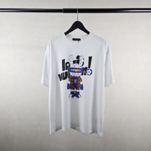 [국내배송]루이비통 수입 LV cow 프린팅 라운드 티셔츠 남여공용