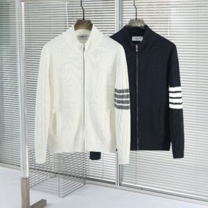 [국내배송]톰브라운 신상 암케이블 양모니트 집업가디건