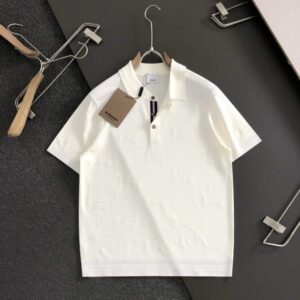 [국내배송]버버리 2025SS 스티치 포인트 쿨니트 카라 티셔츠