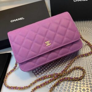 [국내배송]샤넬 WOC 캐비어 금장 뉴버젼