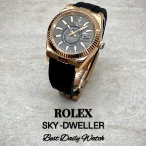[국내배송]로렉스 스카이드월러 에버로즈 골드 딥그레이 다이얼