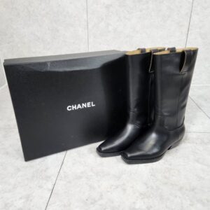 [국내배송]샤넬 CC 로고 카우보이 롱 부츠(최상위버전)