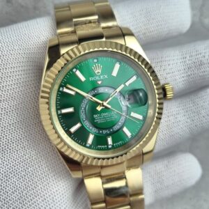 [국내배송]로렉스 스카이드웰러 옐로우골드 그린다이얼