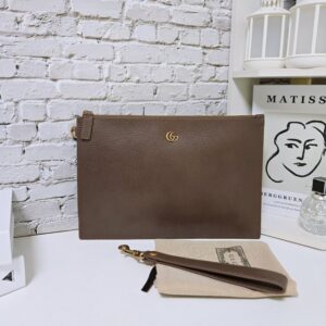 [국내배송]구찌 마몽 GG 클러치백 카키 브라운