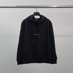 [국내배송]발렌시아가 레드레터링 코튼 후드티