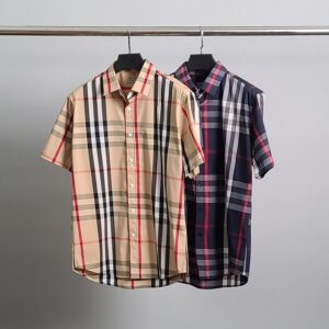 [국내배송]버버리 라인체크 반팔 셔츠