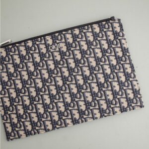 [국내배송]디올 오블리크 자카드 A4 지퍼 파우치