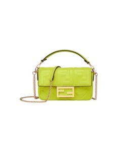 [프리미엄/해외배송]펜디 바게트 백 미니 FF(애시드 그린)