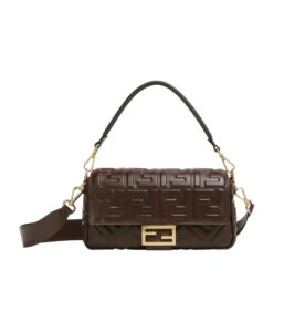 [프리미엄/해외배송]펜디 바게트 백 미디엄 FF(다크 브라운)